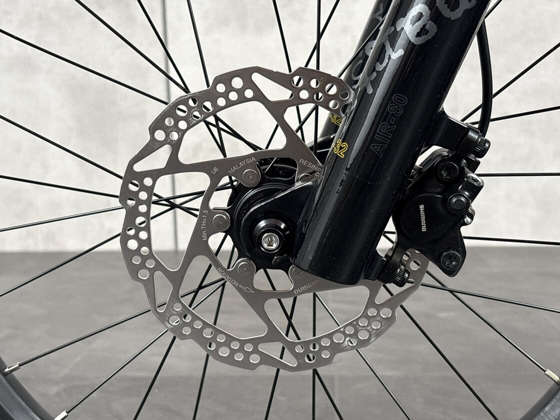 Lekki rowerek amortyzowany KUbikes 20 S MTB DISC turkusowy + laser red