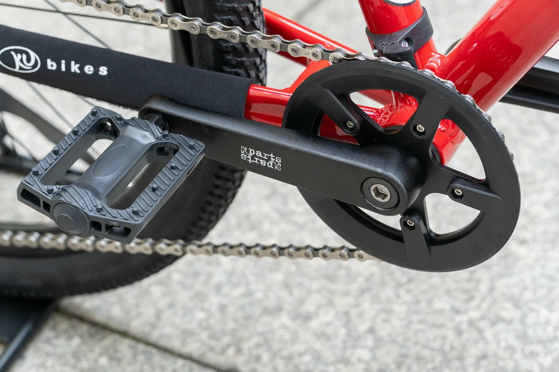 Lekki rowerek amortyzowany KUbikes 24 S MTB DISC czerwony