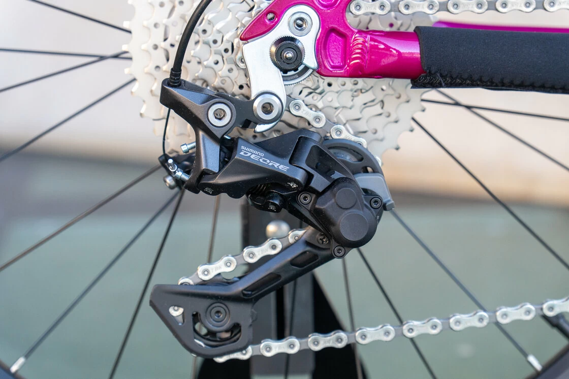 Lekki rowerek amortyzowany KUbikes 24 S MTB DISC różowy