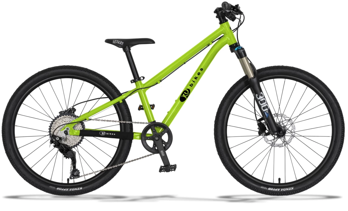 Lekki rowerek amortyzowany KUbikes 24 S MTB DISC zielony