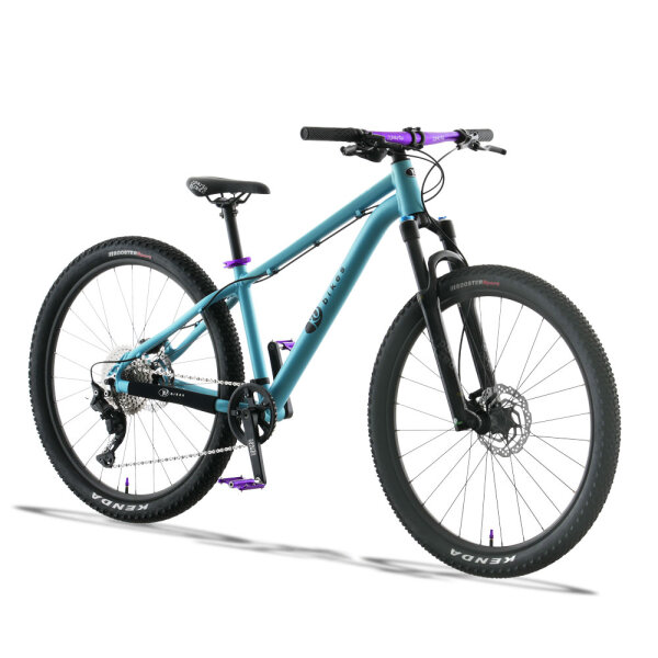 Lekki rowerek amortyzowany KUbikes 26 MTB DISC turkusowy/ laser purple