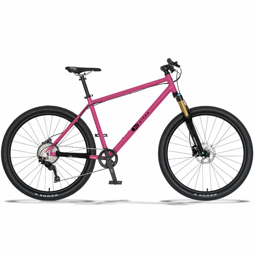 Lekki rowerek amortyzowany KUbikes 27,5 MTB DISC różowy L