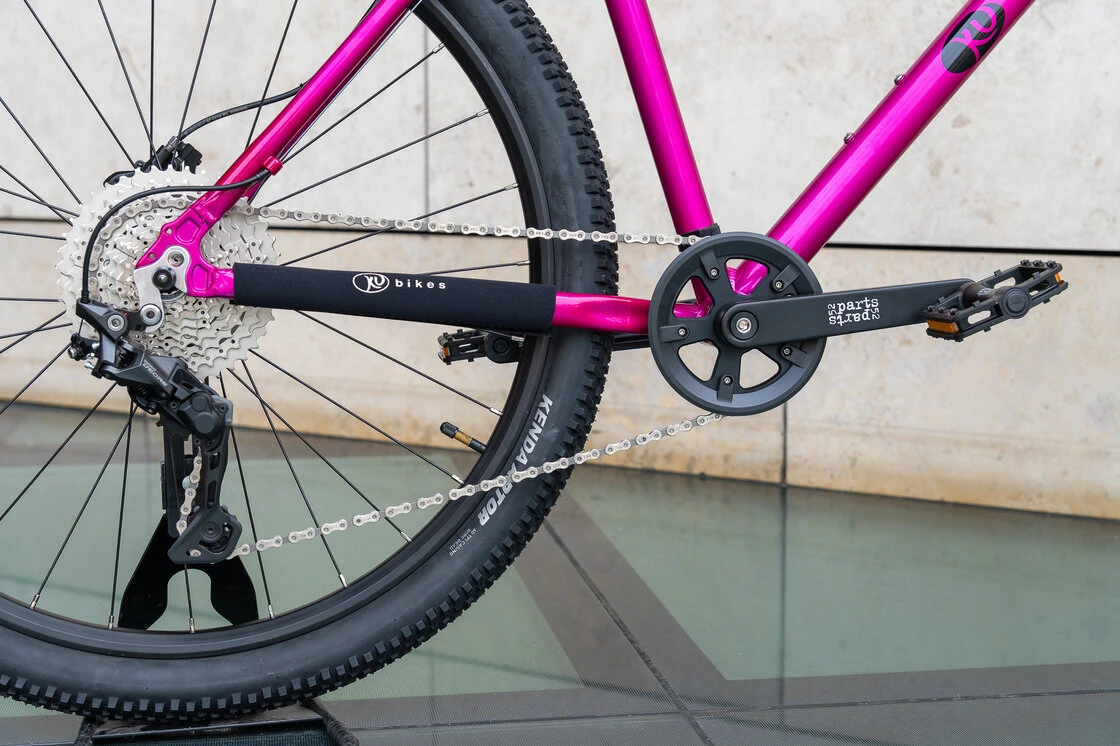 Lekki rowerek amortyzowany KUbikes 27,5 MTB DISC różowy M