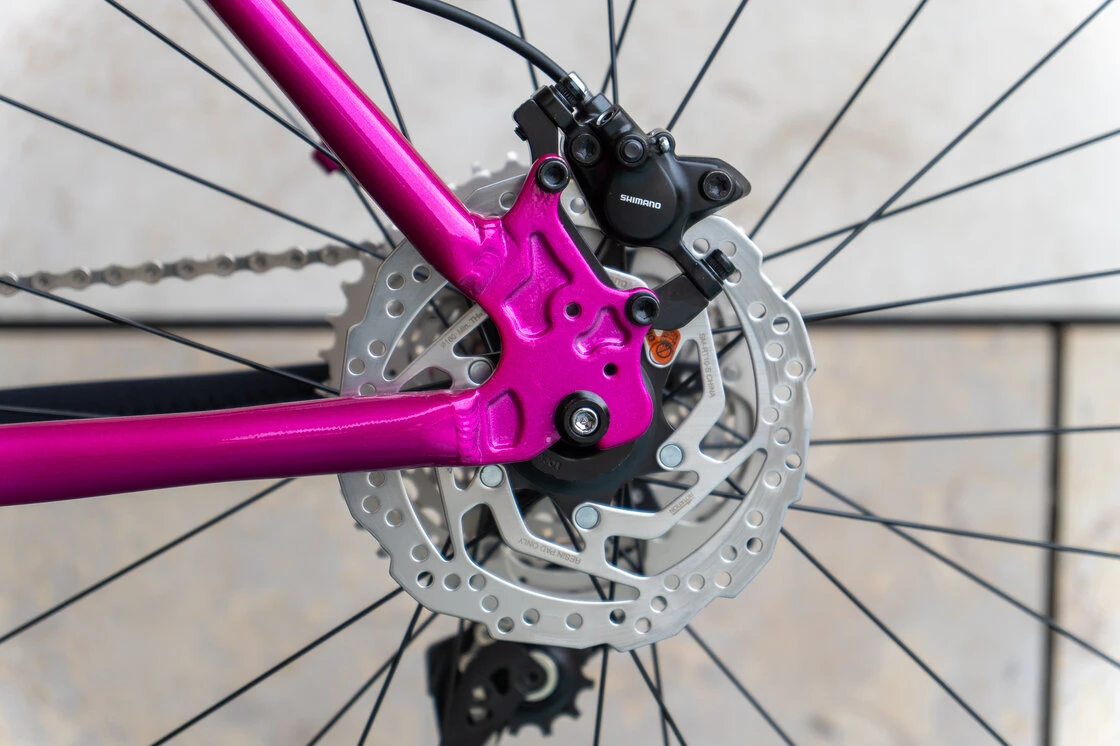 Lekki rowerek amortyzowany KUbikes 27,5 MTB DISC różowy M