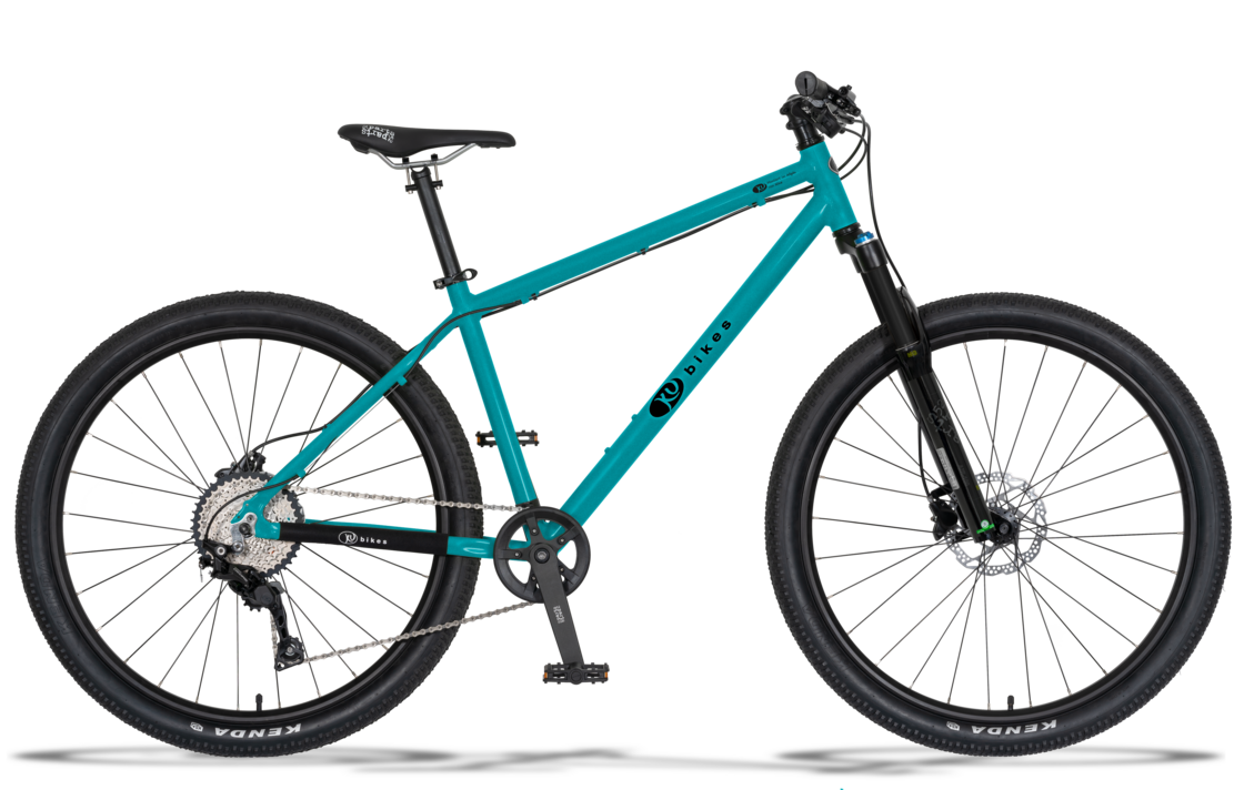 Lekki rowerek amortyzowany KUbikes 27,5 MTB DISC turkusowy M