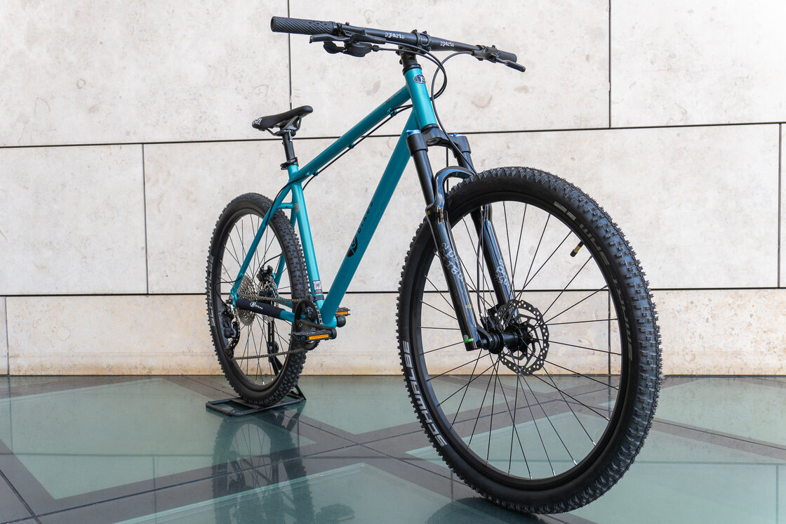 Lekki rowerek amortyzowany KUbikes 27,5 MTB DISC turkusowy M