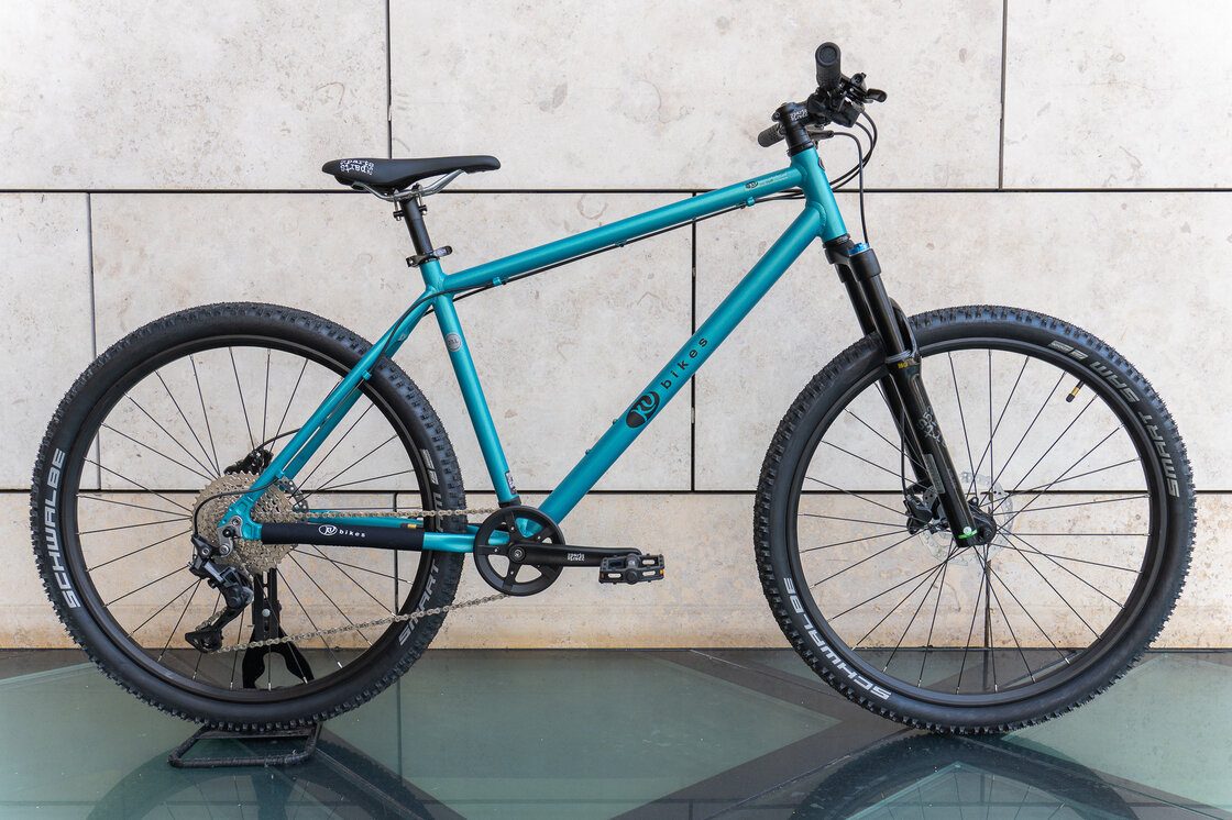 Lekki rowerek amortyzowany KUbikes 27,5 MTB DISC turkusowy M