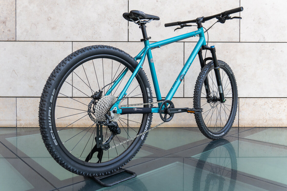 Lekki rowerek amortyzowany KUbikes 27,5 MTB DISC turkusowy M