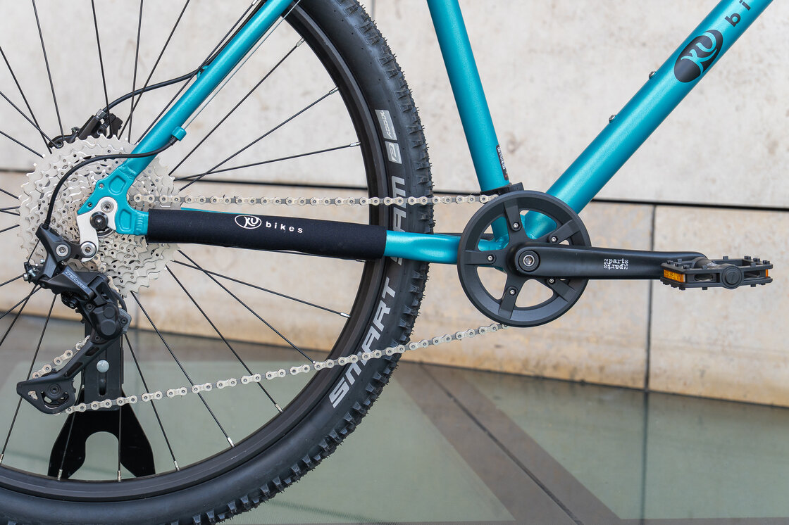 Lekki rowerek amortyzowany KUbikes 27,5 MTB DISC turkusowy M