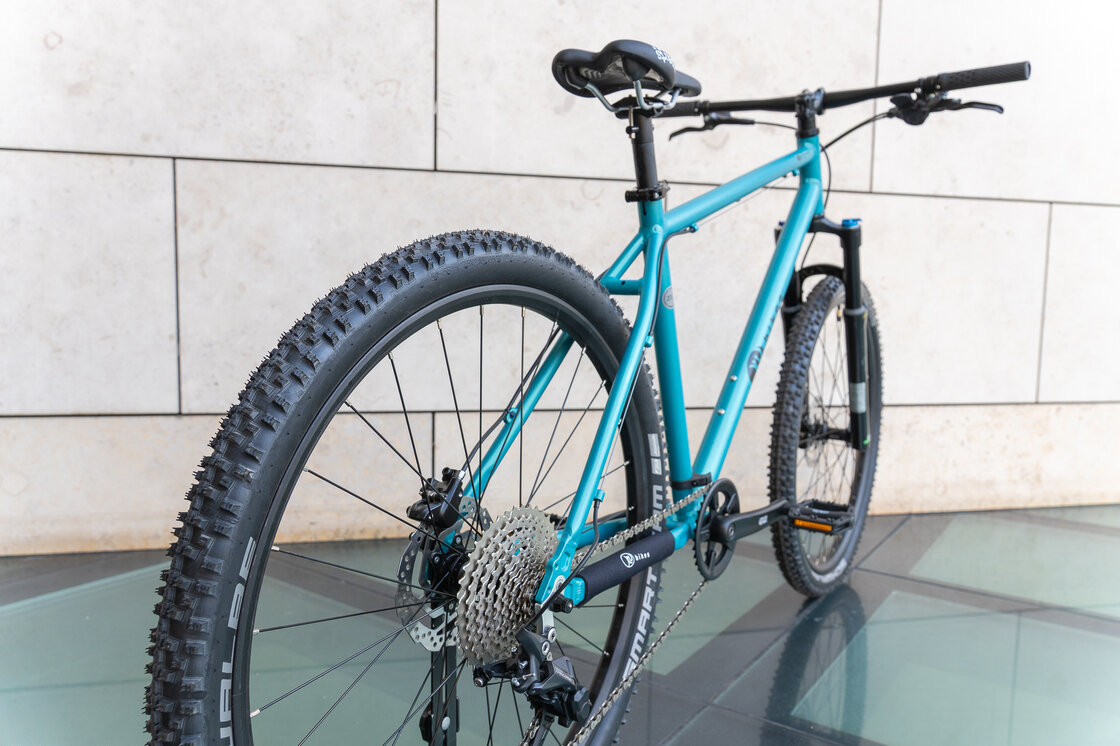 Lekki rowerek amortyzowany KUbikes 27,5 MTB DISC turkusowy M