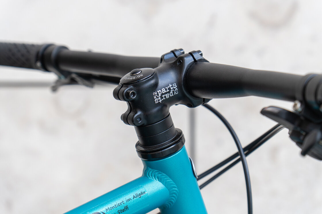 Lekki rowerek amortyzowany KUbikes 27,5 MTB DISC turkusowy M