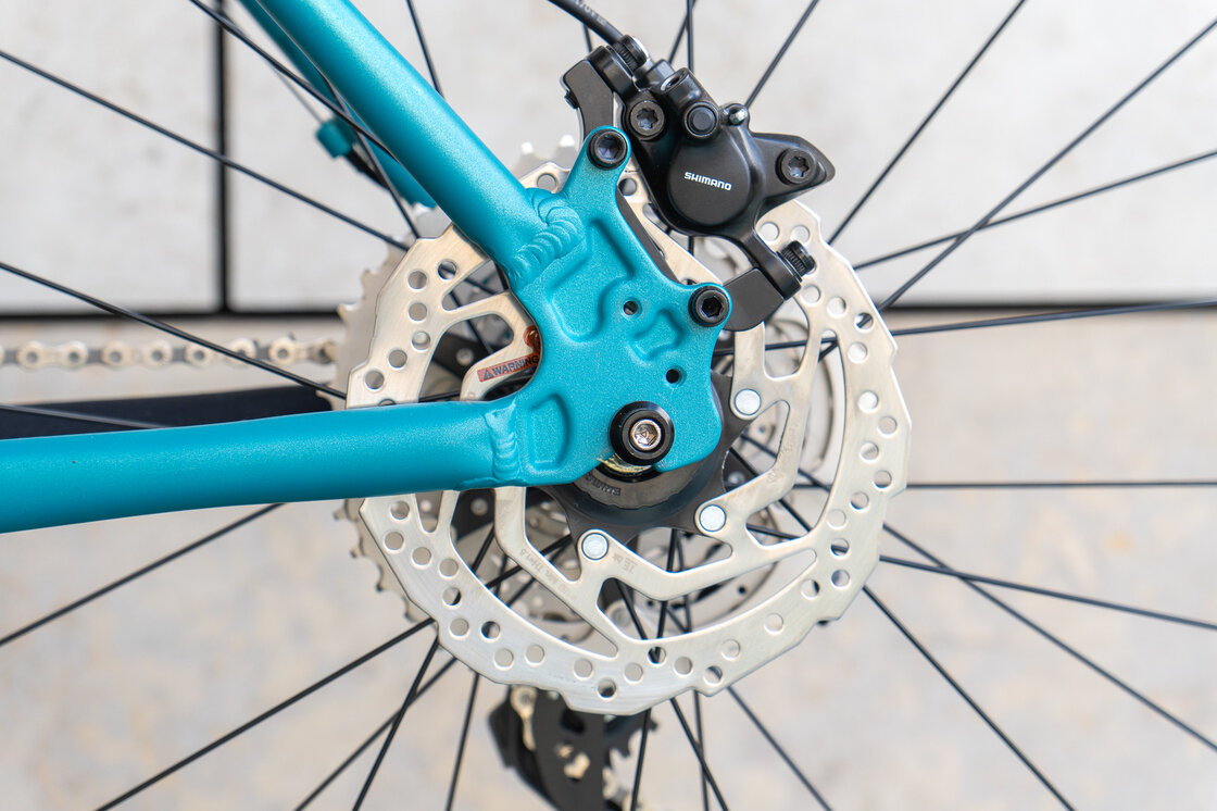 Lekki rowerek amortyzowany KUbikes 27,5 MTB DISC turkusowy M