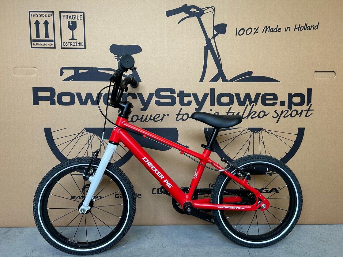 Lekki rowerek Checker Pig Checker Lite 16" RED OUTLET