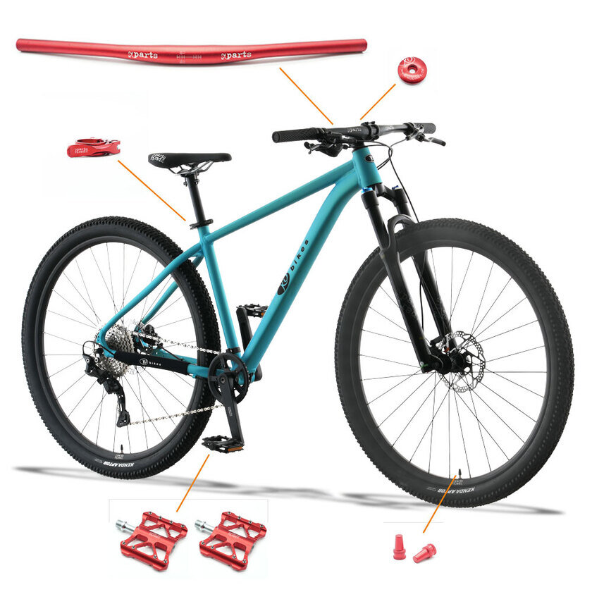 Lekki rowerek dziecięcy KUbikes 29 S MTB DISC Turkusowy + Laser Red