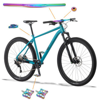 Lekki rowerek KUbikes 29 M MTB DISC Turkusowy + Laser Rainbow