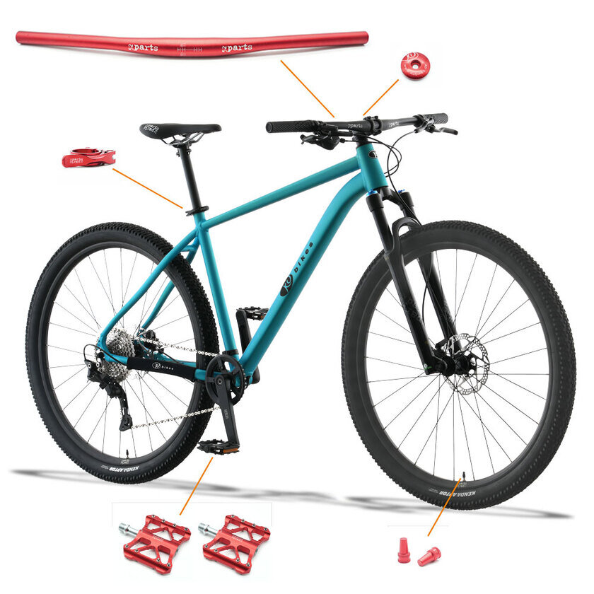 Lekki rowerek KUbikes 29 M MTB DISC Turkusowy + Laser Red