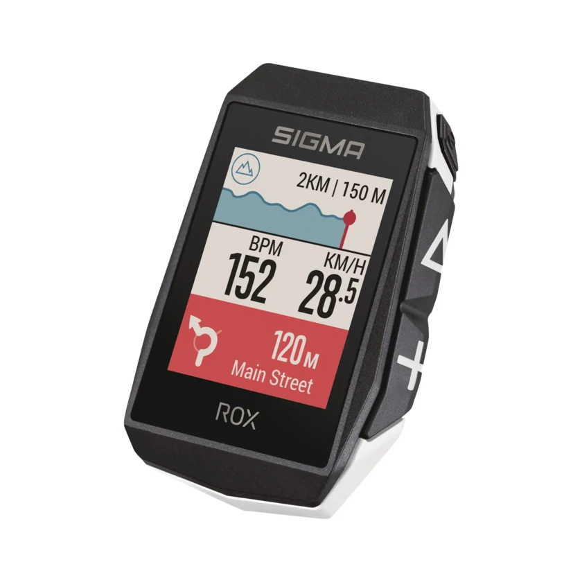 Licznik rowerowy Sigma Rox 11.1 Evo GPS Biały + HR set