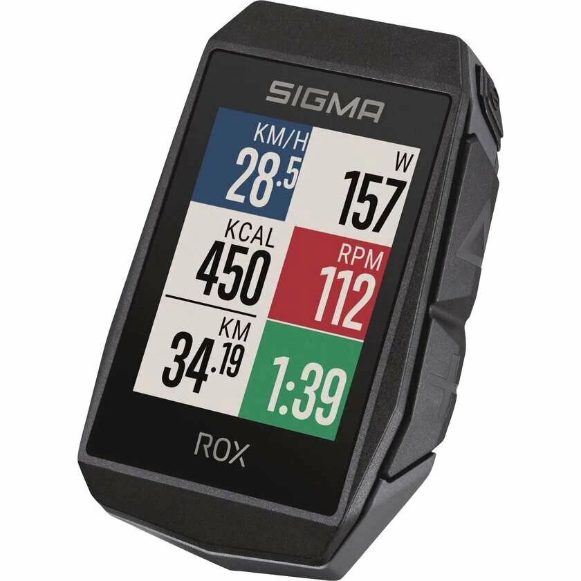 Licznik rowerowy Sigma ROX 11.1 EVO GPS HR + sensor set Black