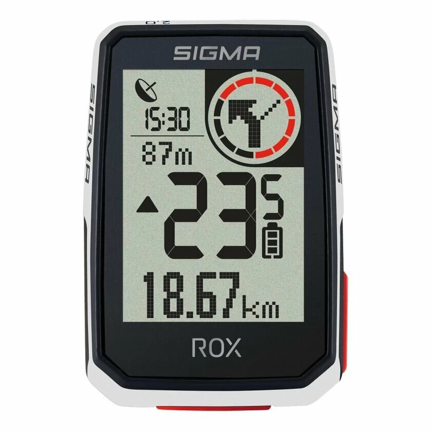 Licznik rowerowy SIGMA ROX 2.0 Biały TOP MOUNT SET