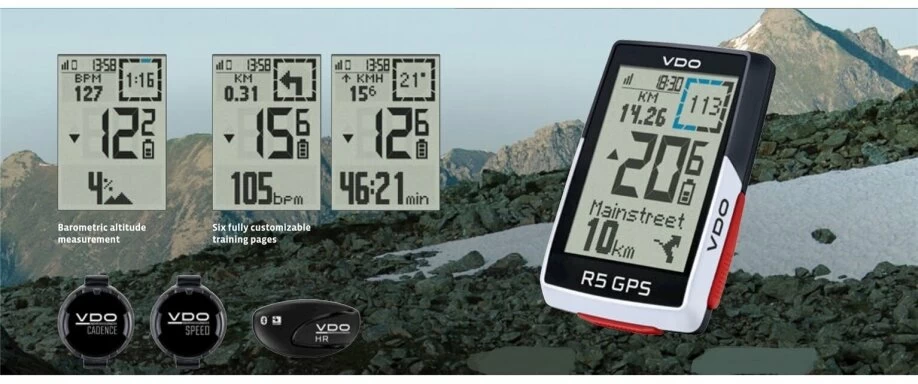 Licznik rowerowy VDO R5 GPS R5 GPS HR set