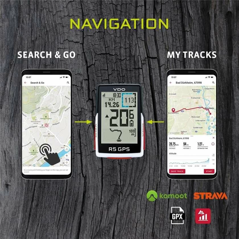 Licznik rowerowy VDO R5 GPS R5 GPS HR set