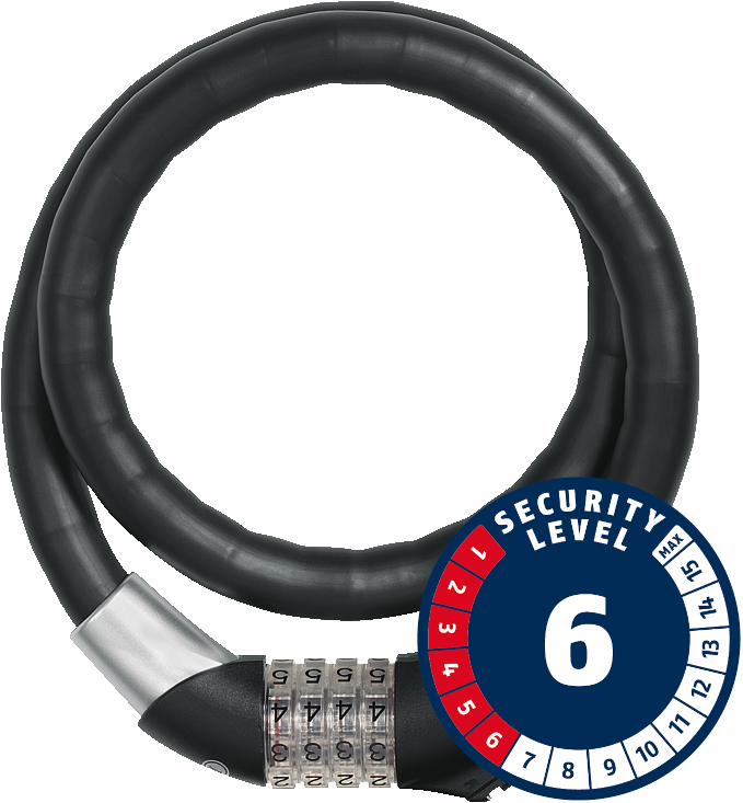 Linka Abus Steel-O-Flex Raydo Pro 1460/85 + uchwyt transportowy KF