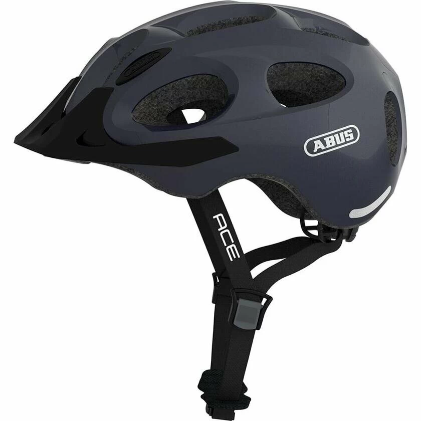 Logo Abus Dziecięcy kask rowerowy Abus Youn-I Ace, tytanowy M - 52-57 cm