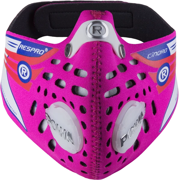 Maska antysmogowa Respro Cinqro Hot Pink M