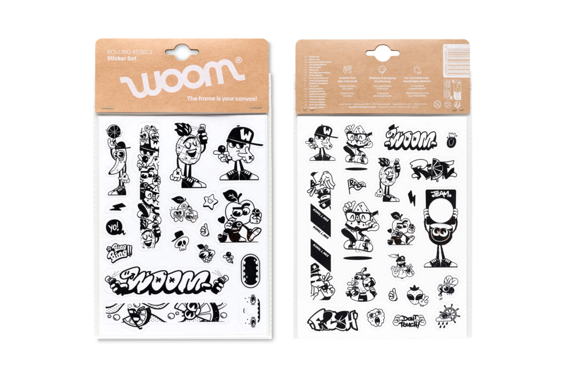 Naklejki woom Rolling Rebels