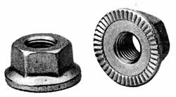 Nakrętka na oś, tarcza zębata / różne rozmiary Rozmiar: 3/8 x 24