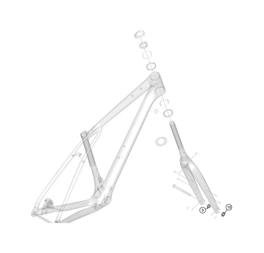 Nakrętka widełek Lapierre Crosshill 014 geta