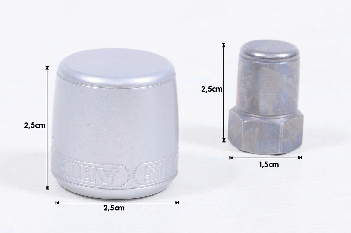 Nakrętka zabezpieczająca na oś piasty AbusNutFix 3/8" srebrna