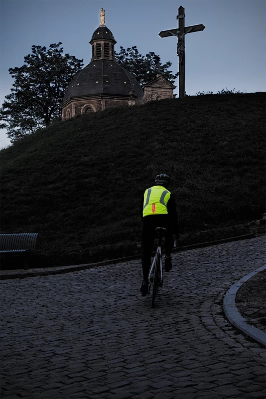 Odblaskowa kamizelka rowerowa WOWOW Flandrien - fluorescencyjny żółty Rozmiar: S