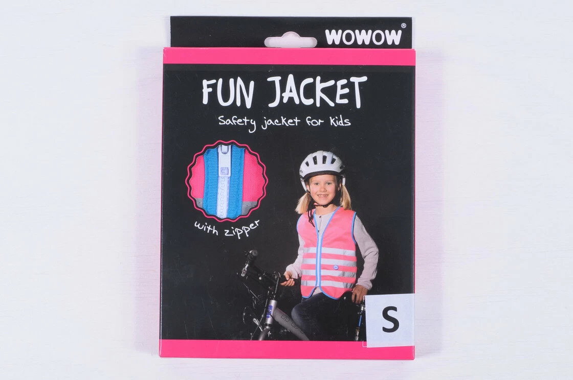 Odblaskowa kamizelka rowerowa WOWOW Fun Jacket - fluorescencyjny różowy