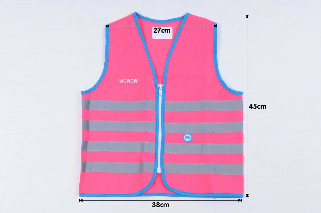 Odblaskowa kamizelka rowerowa WOWOW Fun Jacket - fluorescencyjny różowy Rozmiar S