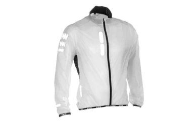 Odblaskowa kurtka rowerowa WOWOW Ultralight Supersafe - kolor biały