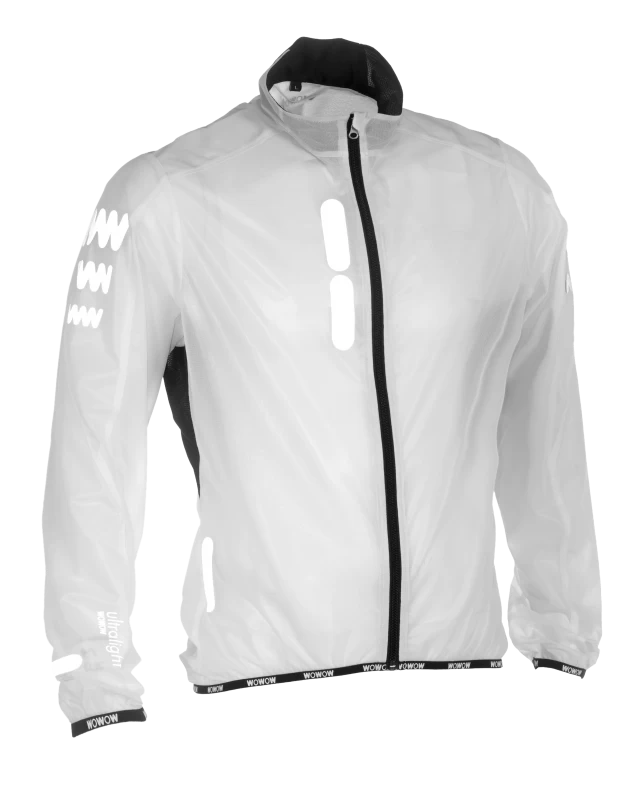 Odblaskowa kurtka rowerowa WOWOW Ultralight Supersafe - kolor biały