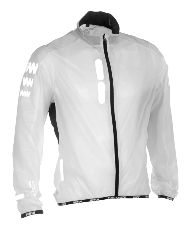 Odblaskowa kurtka rowerowa WOWOW Ultralight Supersafe - kolor biały Rozmiar XXL