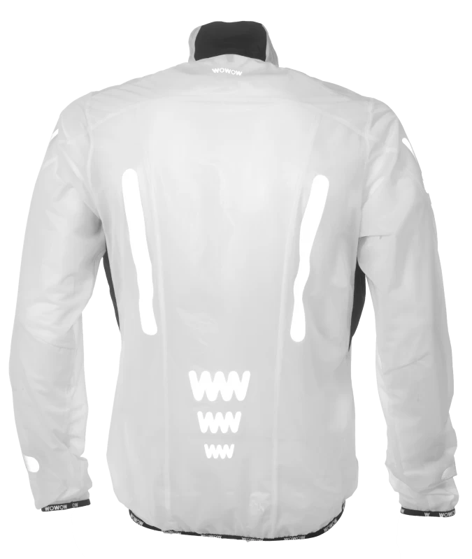Odblaskowa kurtka rowerowa WOWOW Ultralight Supersafe - kolor biały Rozmiar XXL