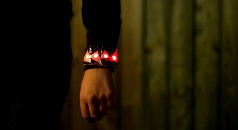 Odblaskowa opaska z diodami LED WOWOW Lightband Urban  Różowy