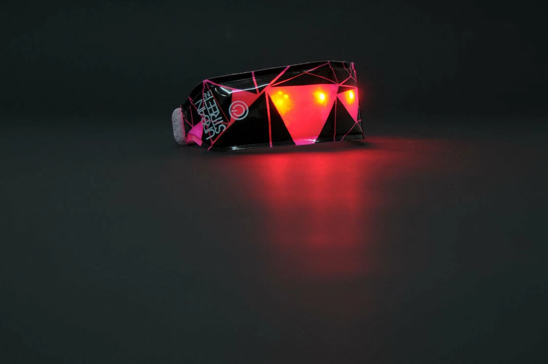 Odblaskowa opaska z diodami LED WOWOW Lightband Urban  Różowy