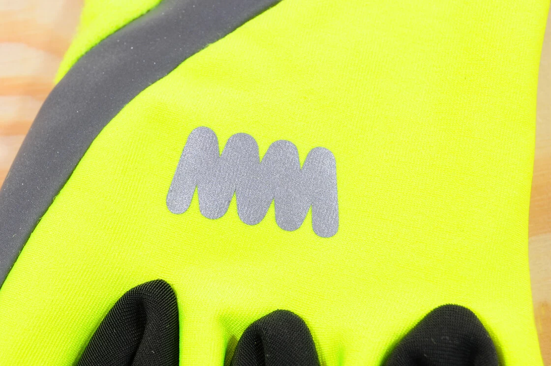 Odblaskowe rękawiczki rowerowe WOWOW Dark Gloves 3.0 - fluorescencyjny żółty Rozmiar: L