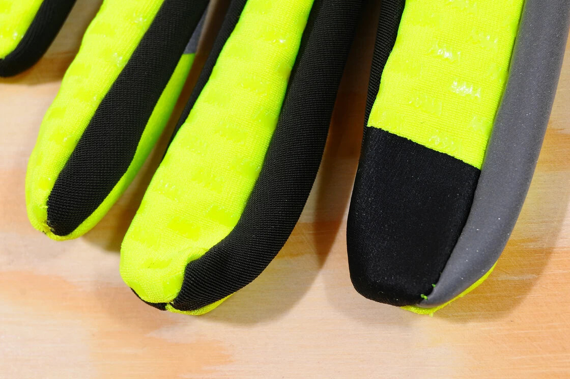 Odblaskowe rękawiczki rowerowe WOWOW Dark Gloves 3.0 - fluorescencyjny żółty Rozmiar: L