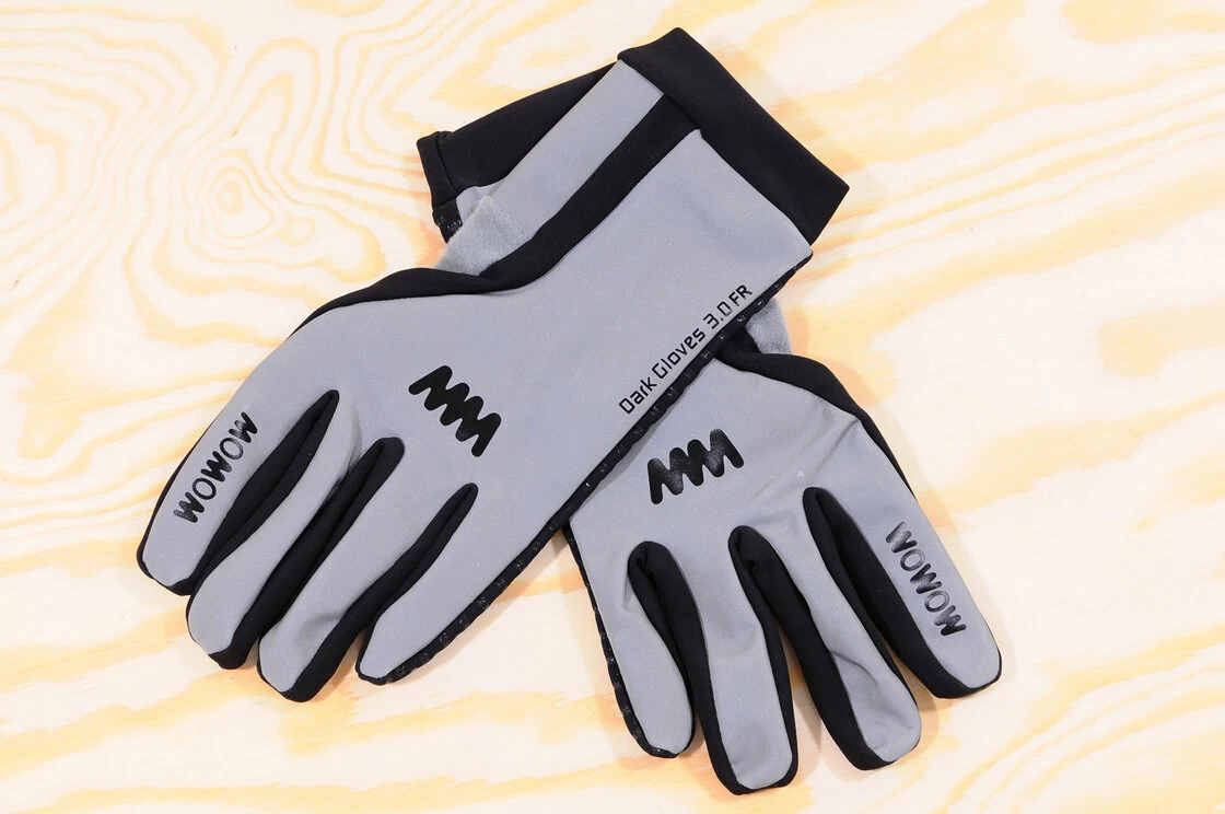 Odblaskowe rękawiczki rowerowe WOWOW Dark Gloves 3.0 - full reflective