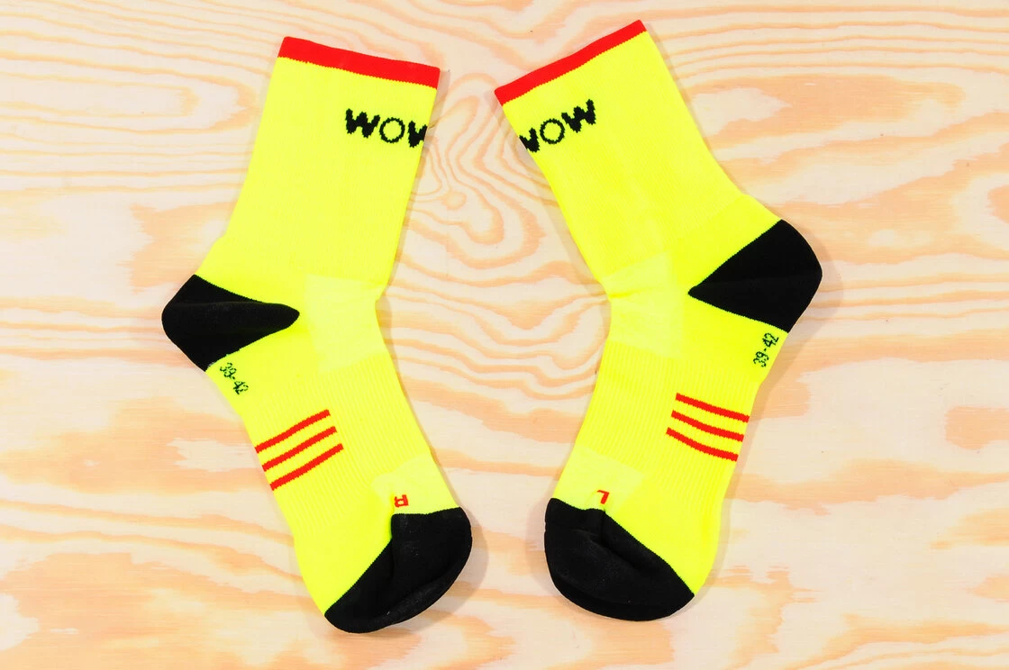 Odblaskowe skarpetki rowerowe WOWOW Cycle Socks Rozmiar 39 - 42