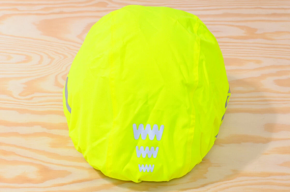 Odblaskowy pokrowiec na kask rowerowy WOWOW Helmet Cover Fluorescencyjny żółty
