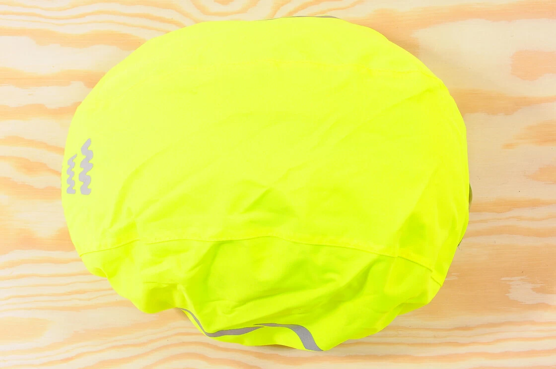 Odblaskowy pokrowiec na kask rowerowy WOWOW Helmet Cover Fluorescencyjny żółty