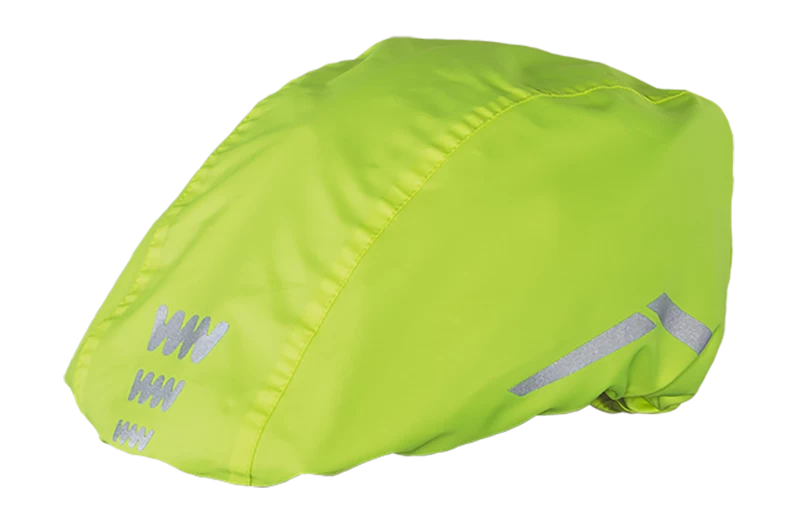 Odblaskowy pokrowiec na kask rowerowy WOWOW Helmet Cover Fluorescencyjny żółty