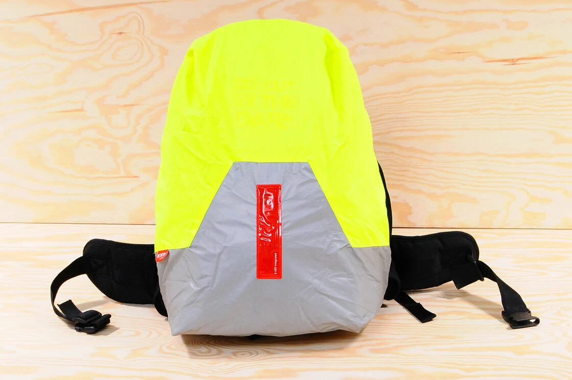 Odblaskowy pokrowiec na plecak rowerowy WOWOW Bag Cover Czarny