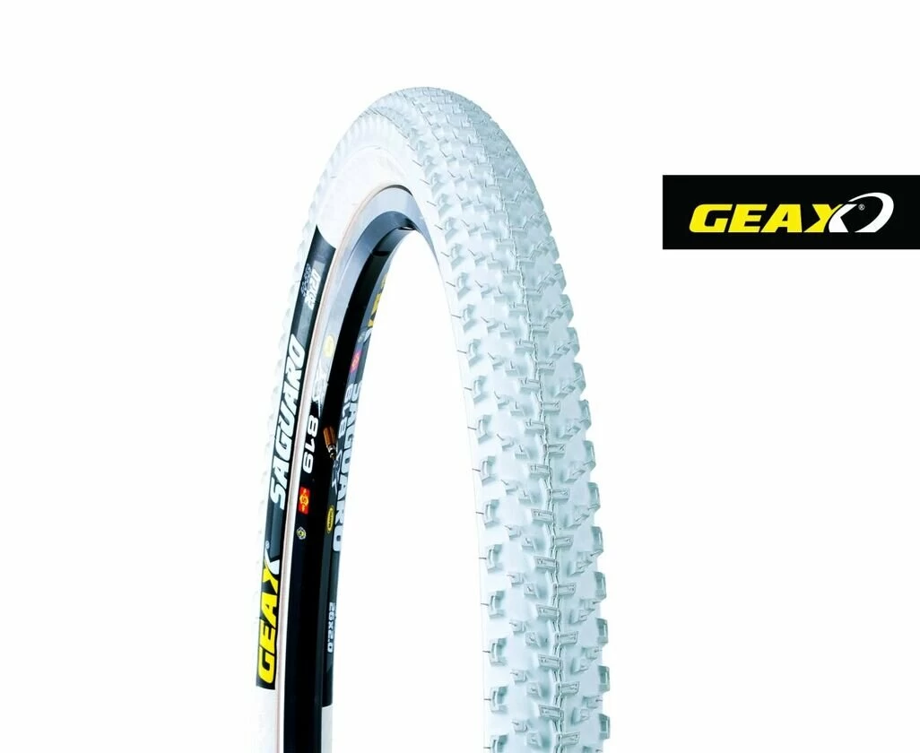 Opona rowerowa Geax Saguaro biała 26 x 2.0 50-559, zwijana
